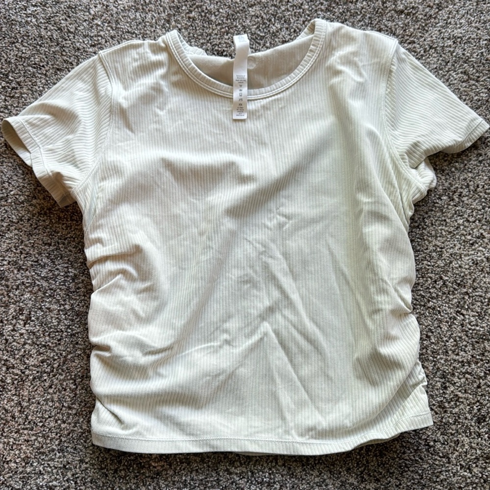 Lululemon Cream cinched top